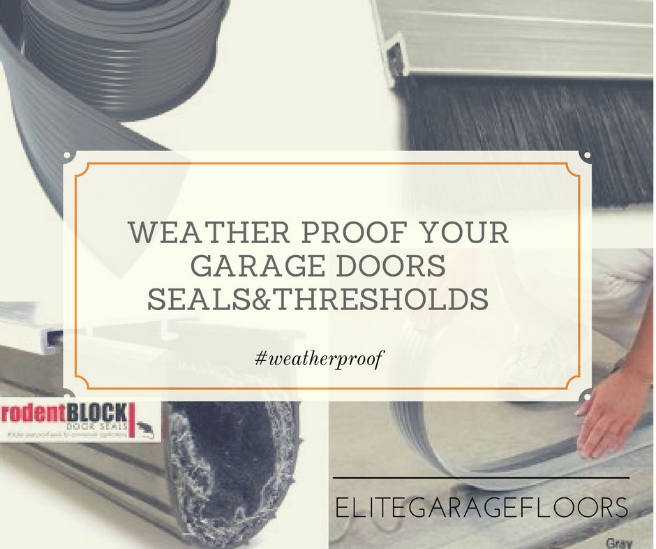 Garage Door Thresholds and Seals